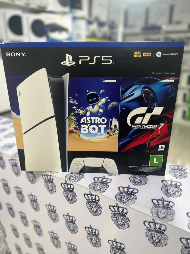 PlayStation 5 Slim Edição Digital + 2 Jogos
